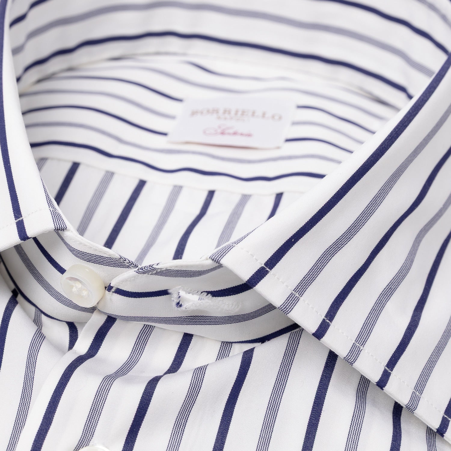 Shirt "Gaiola" with Double Cuff made of pure Cotton - handmade